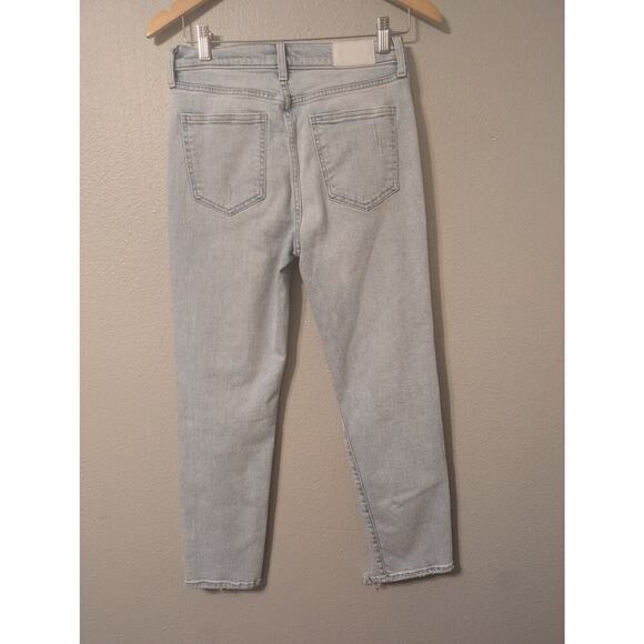 Pistola Womens Charlie High Rise Straight Jeans Size 27 Blue Button Fly - Picture 2 of 11